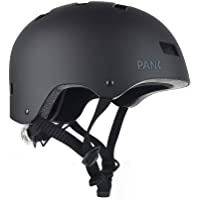 Los mejores  - PANK Casco Patinete Eléctrico- Bicicleta Urbana- Patines y Skateboard. Luz LED Posterior Multi posición. Diseño Muy…